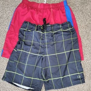 2 pairs of Men's Swim Trunks, size XL